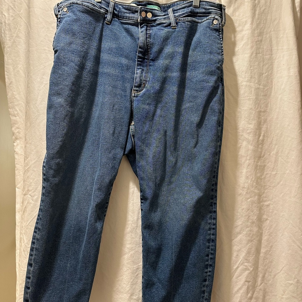 Anthropologie Pilcro straight leg jeanss with a sailor top